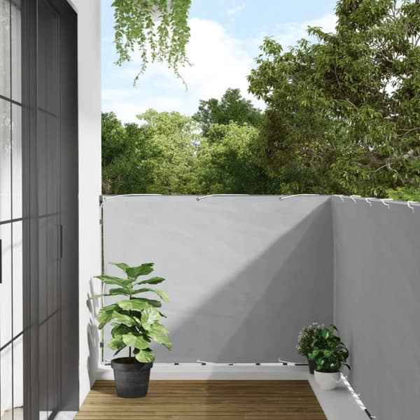 Parvekkeen yksityisyyssuoja harmaa 600x120 cm PVC