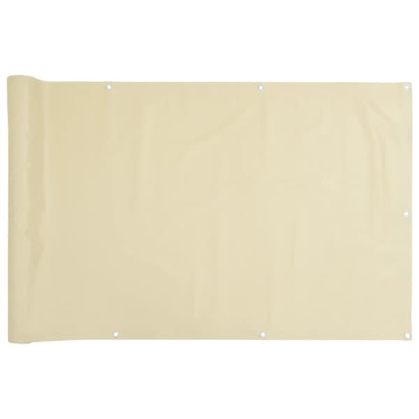 altanafskærmning 800x75 cm PVC cremefarvet