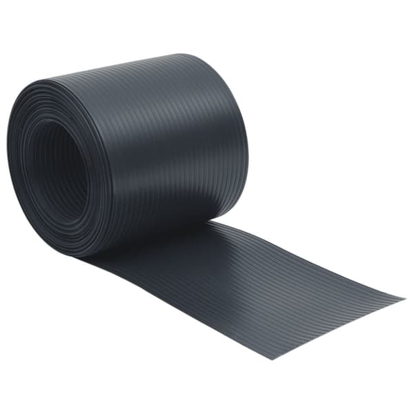 Puutarhan yksityisyydensuojat 10 kpl musta 252,5x19 cm PVC