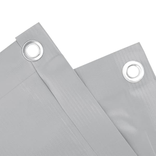 Insynsskydd för balkong grå 500x120 cm PVC