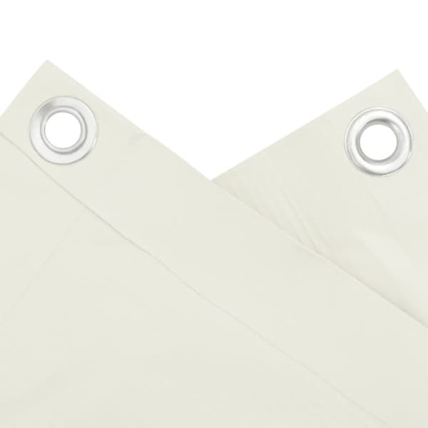 Parvekkeen yksityisyyssuoja valkoinen 400x75 cm PVC