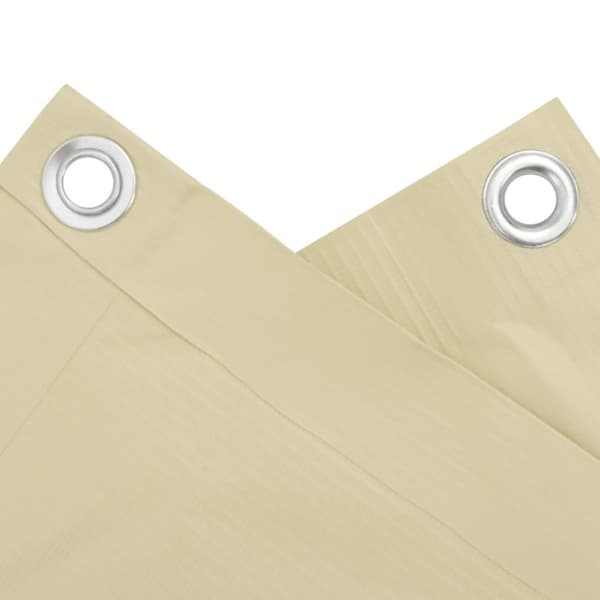 Insynsskydd för balkong gräddvit 500x120 cm PVC