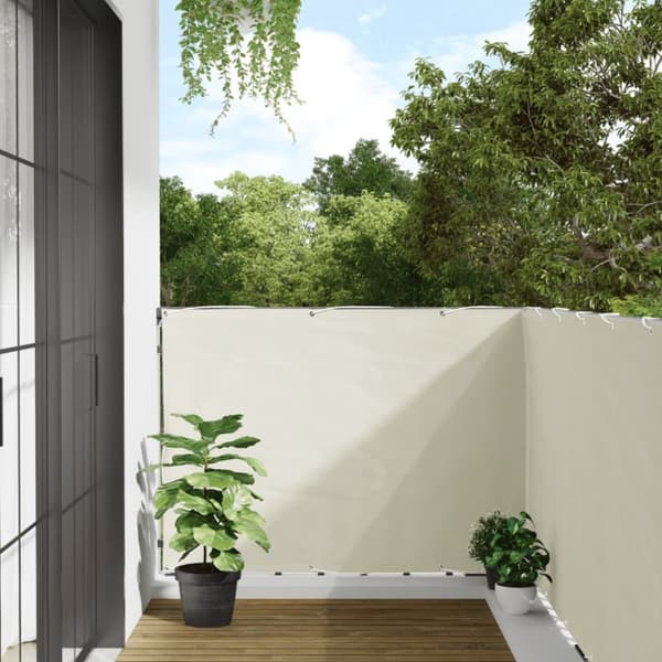 Insynsskydd för balkong vit 400x120 cm PVC