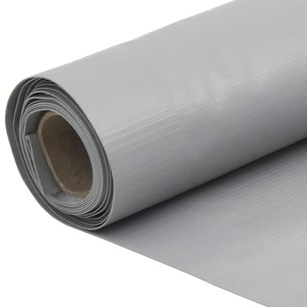 Insynsskydd för balkong grå 400x120 cm PVC