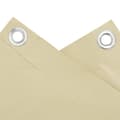 Miniatyrbillede 4 af 6: altanafskærmning 400x90 cm PVC cremefarvet