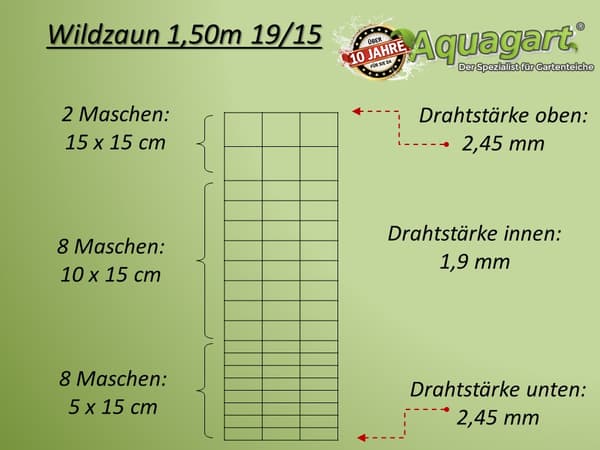 300 m Vildthegn Skovhegn Markhegn Trådhegn 150/19/15 Heavy duty