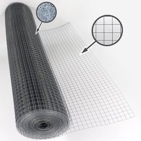 100 m x 1 m Lintulanka Lankaverkko Hitsausristikko Metalliverkko Lanka-aita