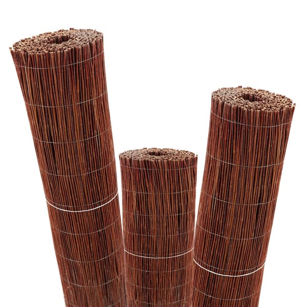Aquagart Willow matta 10 m x 100 cm I Sekretessmatta av pil Naturlig Sekretessskärm för trädgård