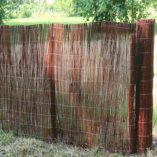 Aquagart pilemåtte 30 m x 100 cm I Privacy måtte lavet af pil Naturlig privat skærm til haven