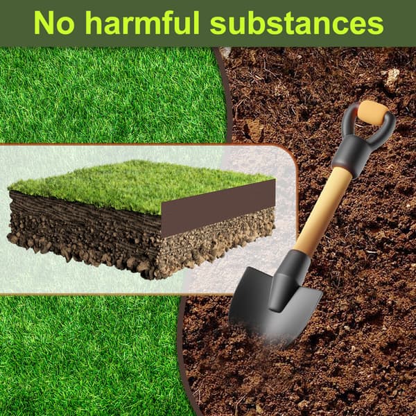 1000 x 12.5 x 0.2cm Gräsmattekant PE plastbäddkant Flexibel gräsmattekant Bäddkant Klippkant Rotspärr Brun
