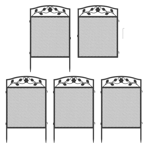 Havehegn, Holdbar Metal Konstruktion, Attraktiv Sort Design,sort
