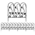 Miniatyrbillede 1 af 2: Udendørs Metal Havehegn, Støbejern, Pulverlakeret, Let at samle,sort