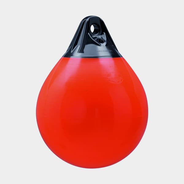 Klotfender Polyform A3, Ø46 cm, röd med blå topp