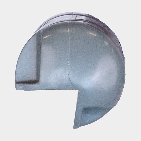 Bryggfender Plastimo Bumper 3/4, 18 x 40 cm, rak, grå