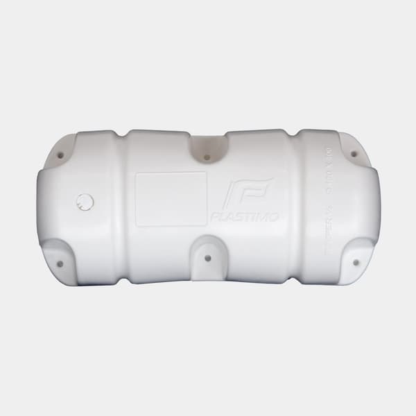 Bryggfender Plastimo Bumper 1/2, 18 x 40 cm, rak, vit