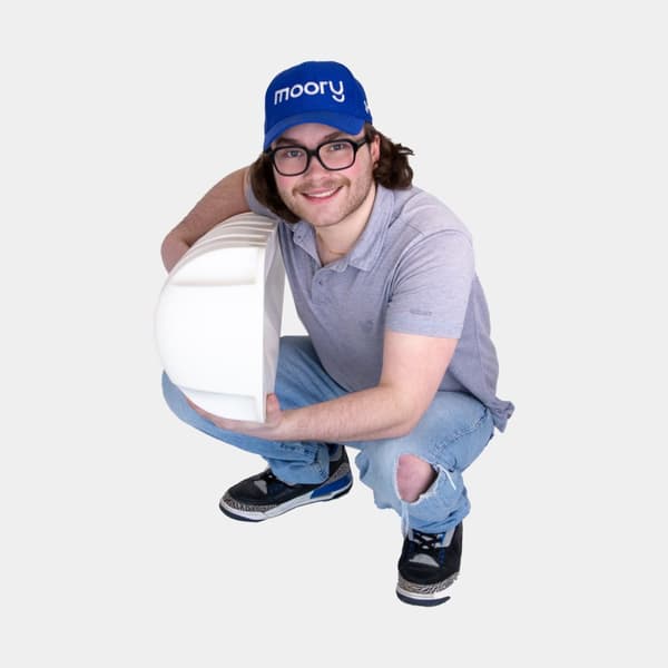 Bryggfender Plastimo Bumper 1/2, 25 x 90 cm, rak, vit