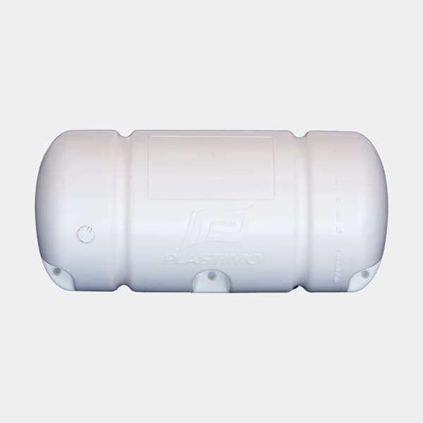 Bryggfender Plastimo Bumper 3/4, 18 x 40 cm, rak, vit