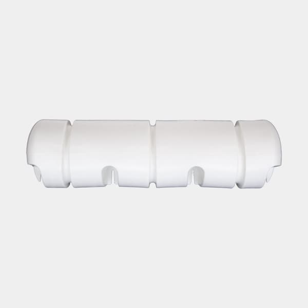 Bryggfender Plastimo Bumper 3/4, 25 x 90 cm, rak, vit