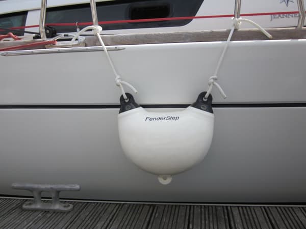 Stegfender Dan-Fender FenderStep 1513, 1 steg, 40 x 40 cm, vit