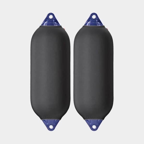 Fenderskydd till cylinderfender Castro, 62 cm x Ø22 cm (Castro/Polyform F2), svart, 2-pack