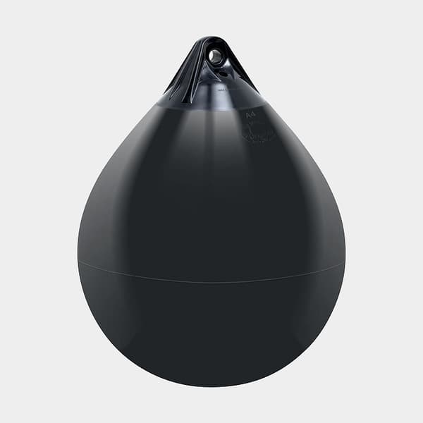 Klotfender Polyform A2, Ø39 cm, svart med svart topp