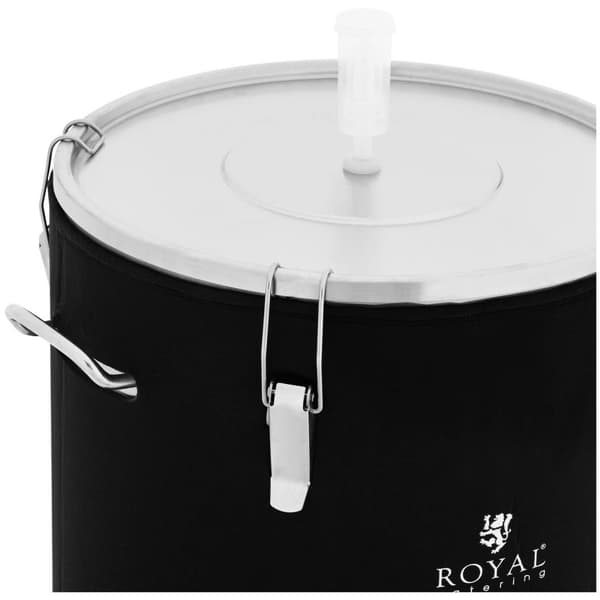 Royal Catering Fermenteringstank - 70 l - 0 - 40 °C - Rostfritt stål - Med isolering