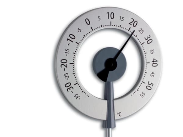 TFA Lollipop - Termometer - analog - silver, anthracite with black pointer