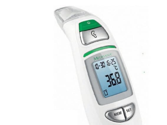 Medisana TM 750, Kosketus, Valkoinen, Korva, Otsa, Suu, Peräsuoli, °C, °F, 0 - 100 °C, 30 entries