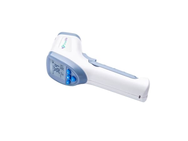 TrueLife CAREQ7BLU, Fjernmålingstermometer, Blå, Hvit, Universell, Knapper, °C,°F, 0,2 °C