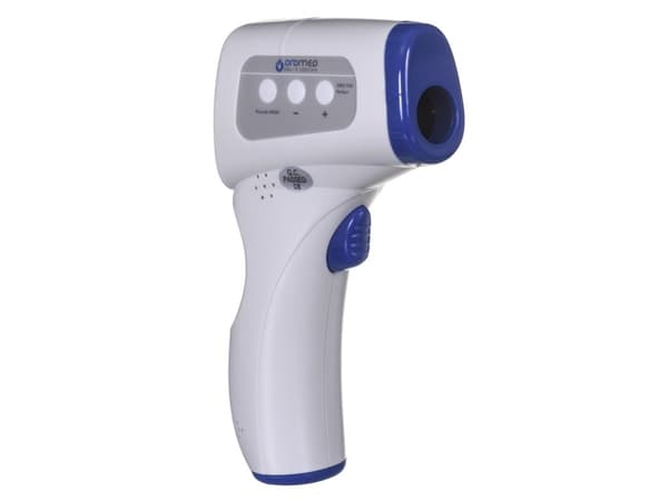 Oromed ORO-T60 PERFECT, Beröringsfri termometer, Blå, Vit, Universal, Knappar, °C,°F, Kroppstemperatur