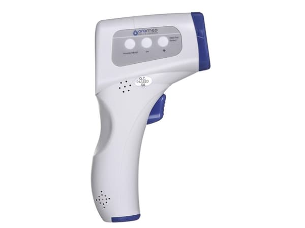 Oromed ORO-T60 PERFECT, Beröringsfri termometer, Blå, Vit, Universal, Knappar, °C,°F, Kroppstemperatur
