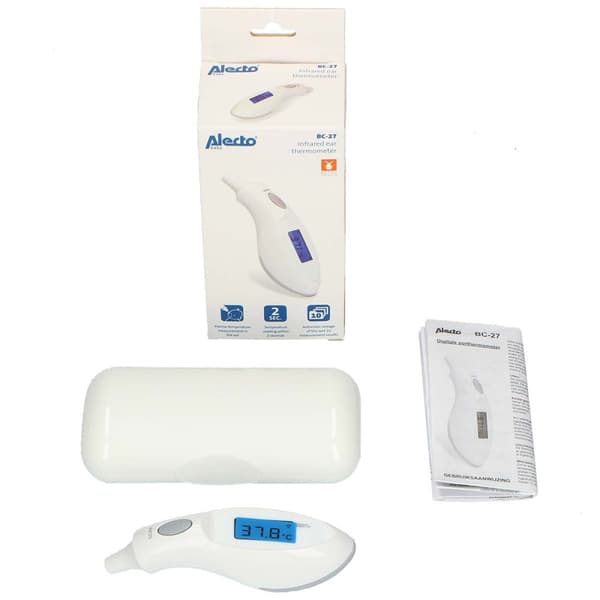 Alecto BC-27 Infrarødt øretermometer hvit