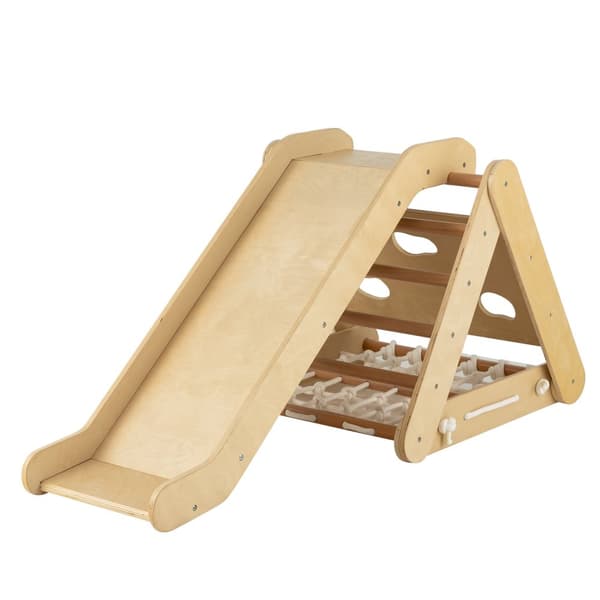 Triangelklättrare leksak, 24.6x25.3x22.6 tum, Natur