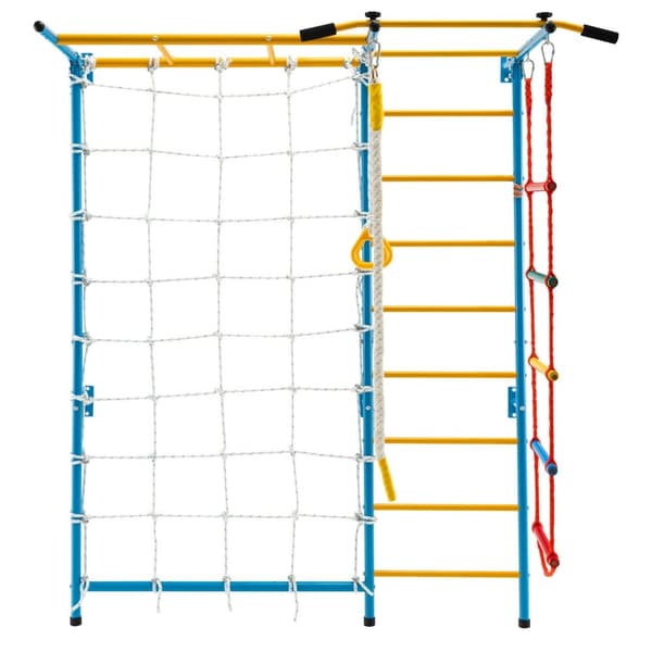 Børns Indendørs Gymnastik Legeland, Svensk Væg Stige, 78x33x87.5 cm, Gul