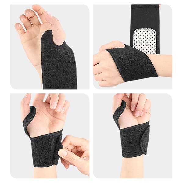 Handledsstöd med Magneter Svart