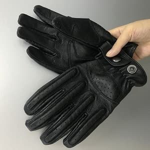 INF Motorcykelhandsker - sorte (touchscreen forlænget bagside)