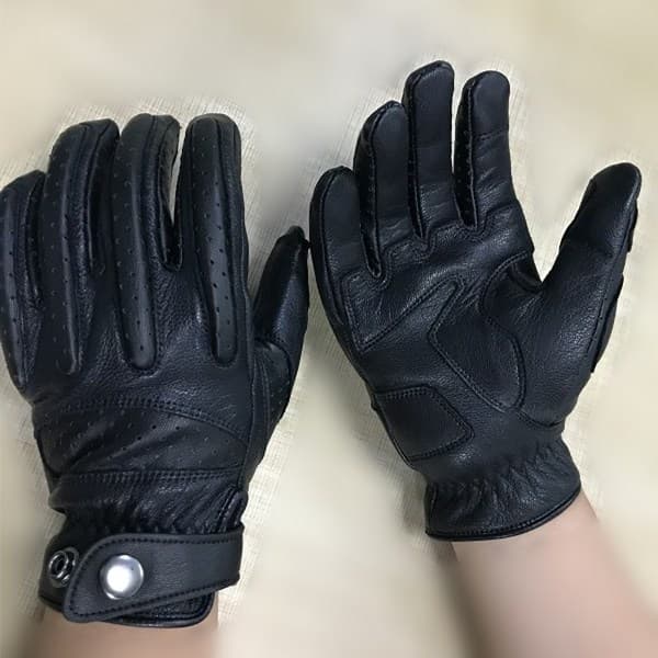 INF Motorcykelhandsker - sorte (touchscreen forlænget bagside)