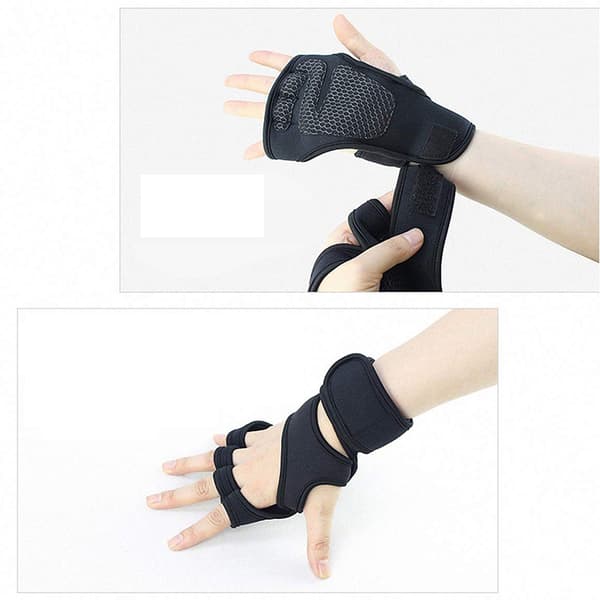 INF Sport Half Finger Handsker - Sort