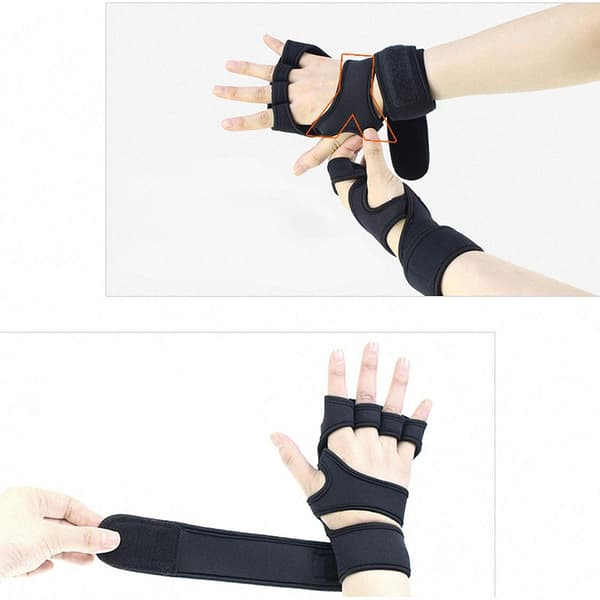 INF Sport Half Finger Handsker - Sort