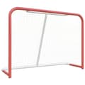 Miniatyrbild 2 av 2: Hockeymål med nät röd & vit 153x60x118 cm stål & polyester