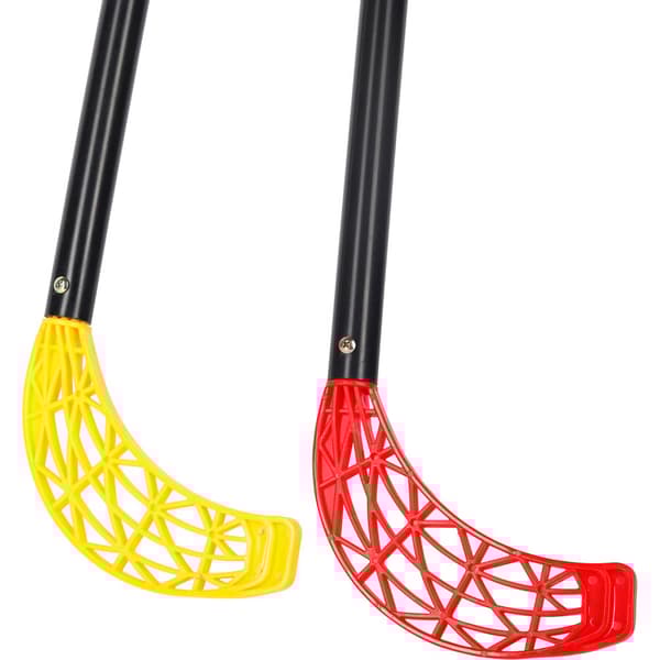 Hockeyklubba Uni x2 röd/gul