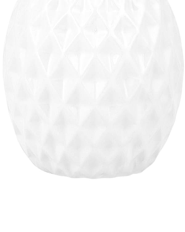 Dekorativ figur hvid keramisk ananas statuette Ornament Glamour Style Dekor Accessories