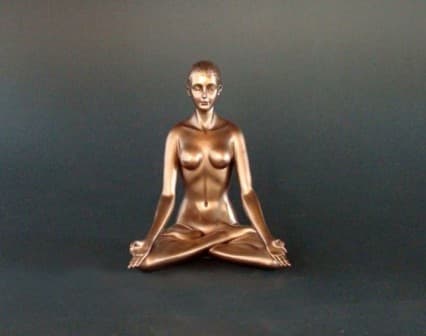 Yoga lady statue: Padmasana (lotus pose)