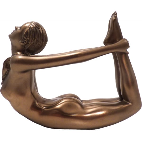 Yoga lady statue: Dhanurasana (bow pose)