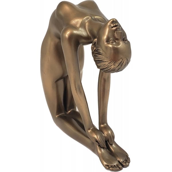 Yoga lady statue: Ushtrasana (camel pose)