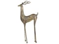 Miniatyrbillede 4 af 6: Figur Guld Jern Statue Rensdyr Sjov Sød Kunst Figur til Hjemmet Jul Accent Dekorativ Genstand Tilbehør til Juletræ Pynteting til Vindueskarm
