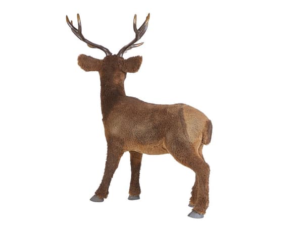 Koriste-esine ruskea poro 68 cm olohuoneeseen