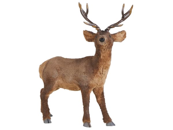 Koriste-esine ruskea poro 68 cm olohuoneeseen