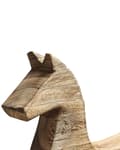 Pikkukuva 7 / 8: Koriste-esine vaalea keisari puu 48 cm hevosen muoto jalalla moderni tyyli