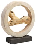 Miniatyrbild 7 av 10: Dekorativ Skulptur Ljus Granved Handgjord Naturlig Abstrakt Konst
